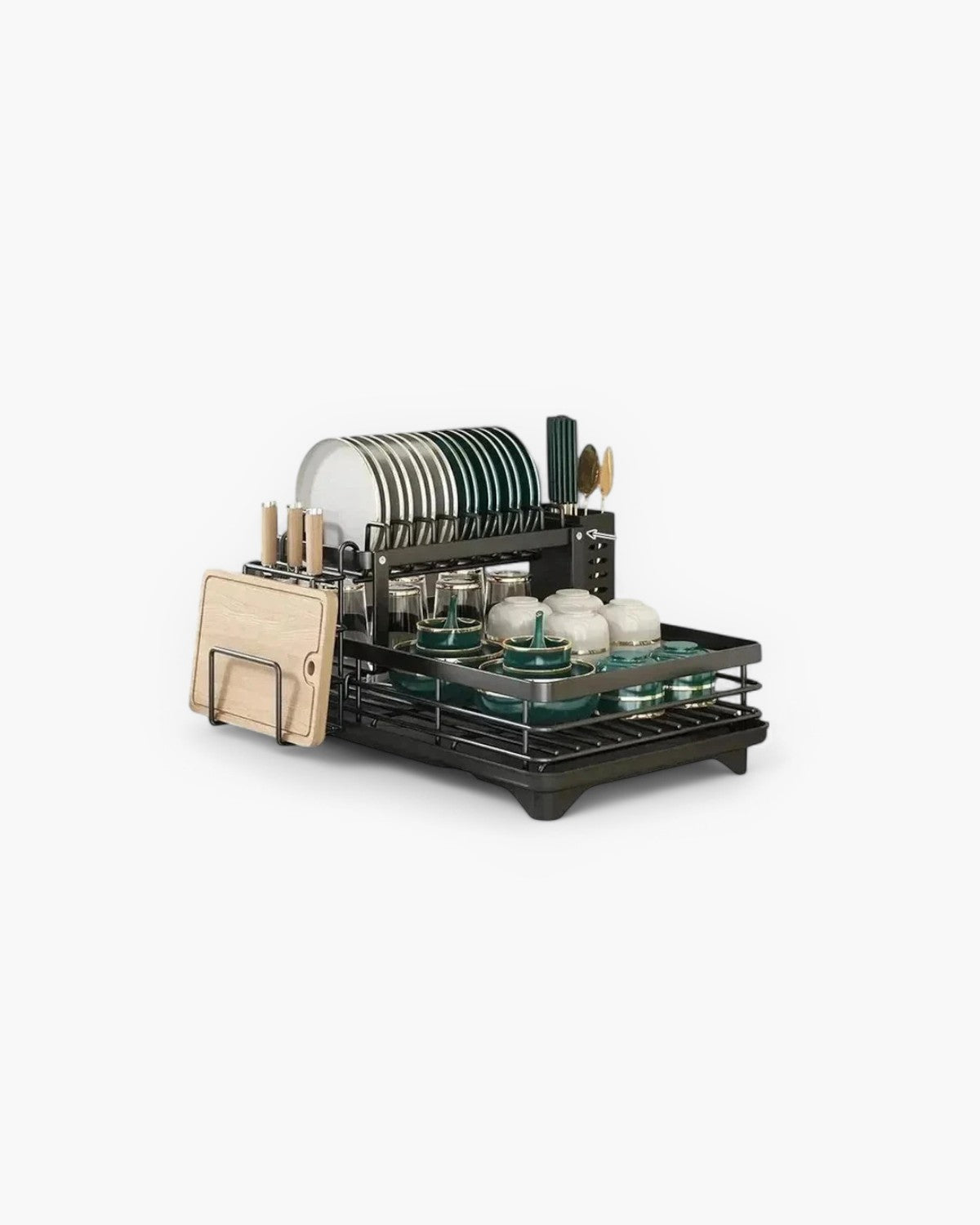 Droogrek voor borden – Luxe Afwasdroogrek met Slimme Organisatie