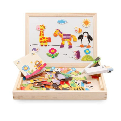 Tekenbord en Magnetische Puzzel – 2-in-1 Educatief Speelgoed – Voor Kinderen