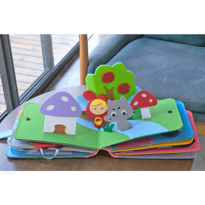 Felt Activity Boek – Interactief Leren – Voor Baby’s en Peuters