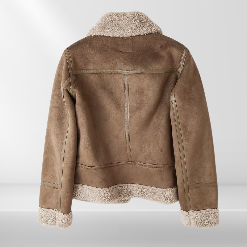 Shearling Jas – Rits – Zachte voering – Voor koud weer