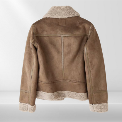 Shearling Jas – Rits – Zachte voering – Voor koud weer