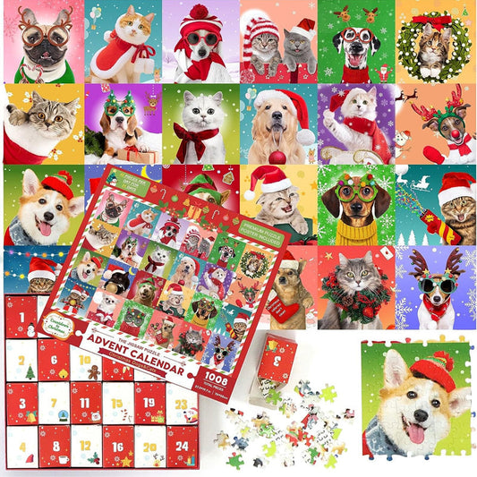 Pet Puzzle Advent Calendar 2025 – 24 Dagen Jigsaw Verrassingen