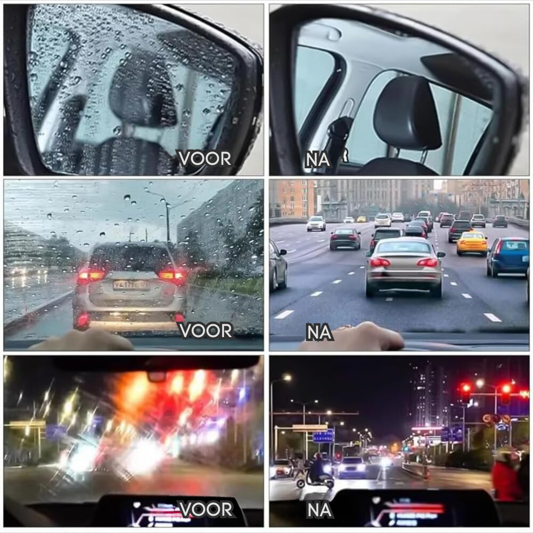 Anti-Aanslag Schoonmaak Spons – Voor Ruiten en Spiegel – Eén Veeg Voor Duidelijk Zicht