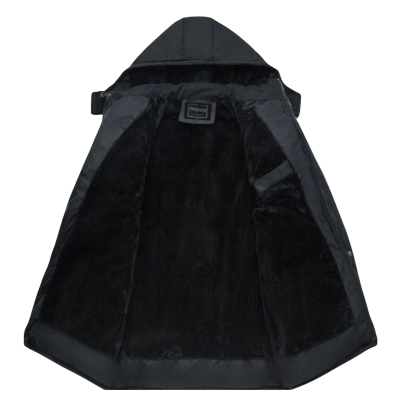 Winterjas – Verstelbare capuchon – Gewatteerd – Voor koud weer