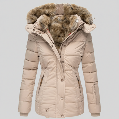 Gewatteerde Winterjas – Met Faux Fur Capuchon – Voor Dames