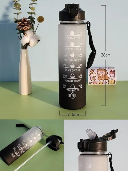 Waterfles – Met Tijden – Voor Hydratatie & Gezondheid