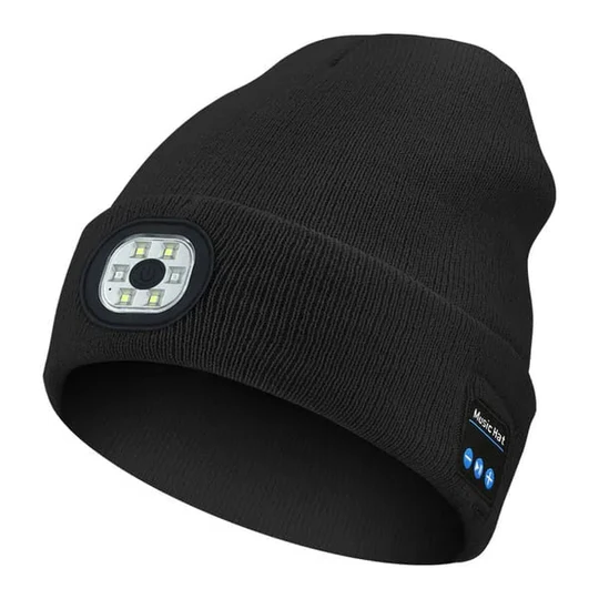 LED Muts met Verlichting en Muziek – Bluetooth – Voor buitenactiviteiten en avondwandelingen