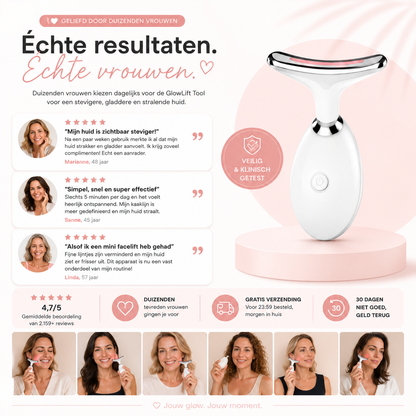 Fittershape GlowSculpt Wand | LED Gezichtstool – Voor Stevigere Huid
