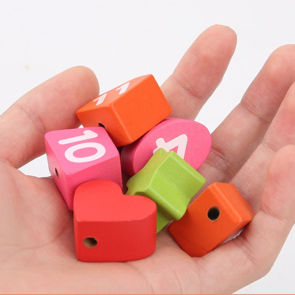 Educatief Houten Klok – Leerspel voor Kinderen – Met Kleurige Vormen