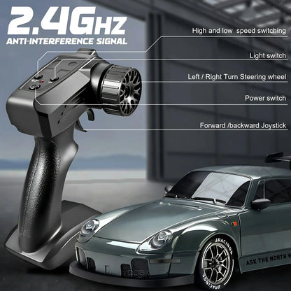 RC Auto – Twee Setjes Wielen – Oplaadbaar – Voor Speed & Drift