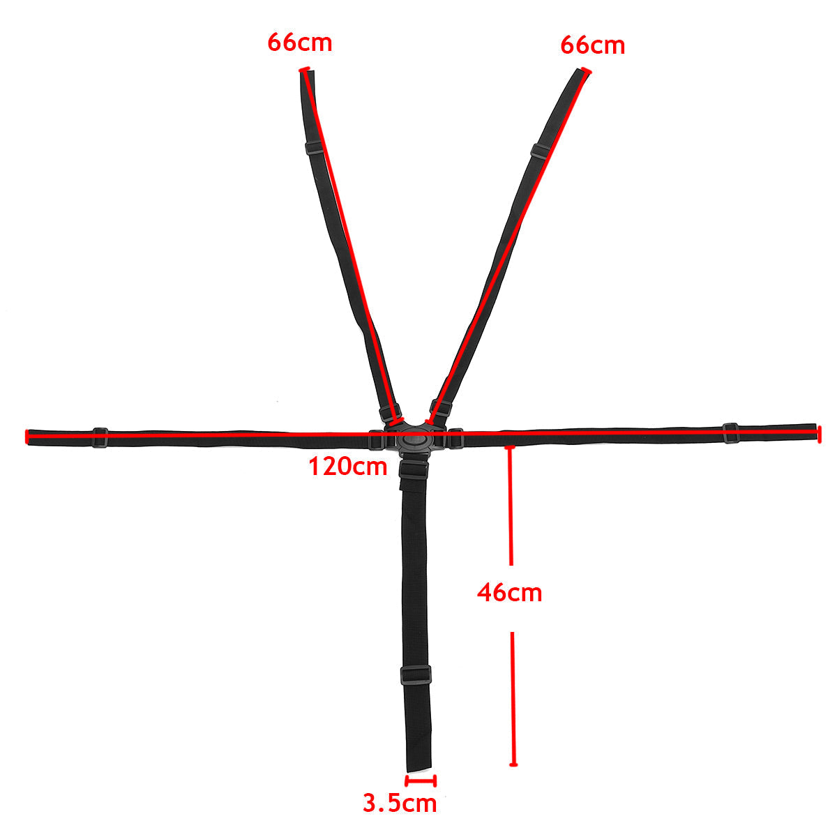 SafeStrap 5-Punts Gordel - Veilige Oplossing voor Kinderwagen