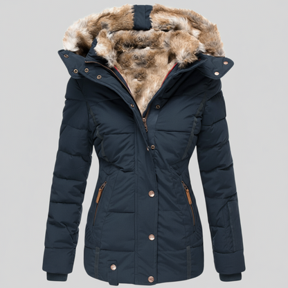 Gewatteerde Winterjas – Met Faux Fur Capuchon – Voor Dames