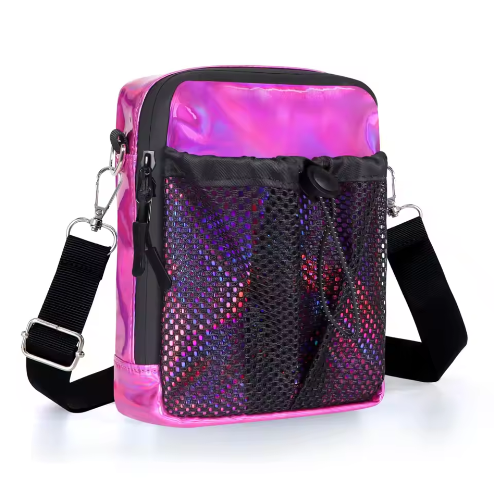 Transparant Crossbody Tasje – Waterafstotend Materiaal – Mesh Voorvak