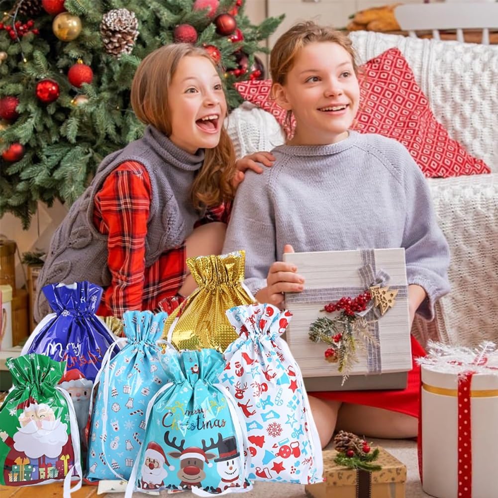 Kringle Express – 60-delige Cadeauzak & Etiketten Set