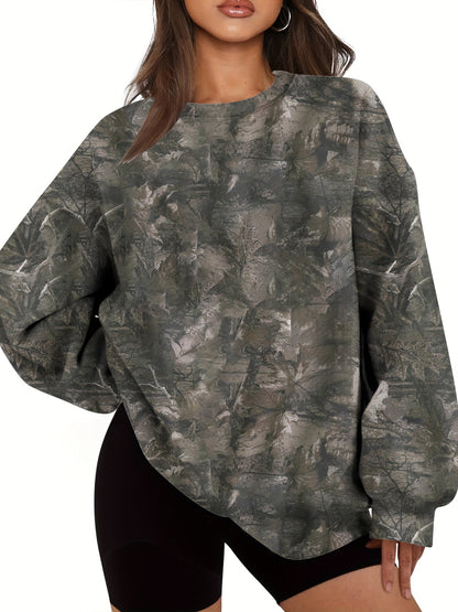 Dames Trui – Camouflage Design – Comfortabel en Stijlvol