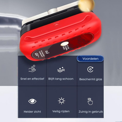 Anti-Aanslag Schoonmaak Spons – Voor Ruiten en Spiegel – Eén Veeg Voor Duidelijk Zicht