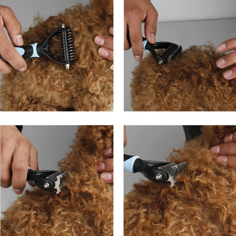 Honden Verzorgingsborstel – Dode Haren Verwijderen – Ergonomisch Handvat – Voor Huisdieren