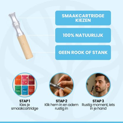 QuitAir stoppen met roken set | Natuurlijk alternatief voor roken en vapen