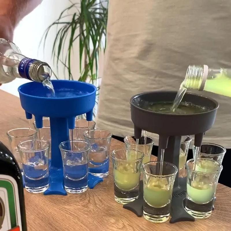 Multi-shot drankdispenser – voor 6 glazen – voor feestjes en sociale evenementen