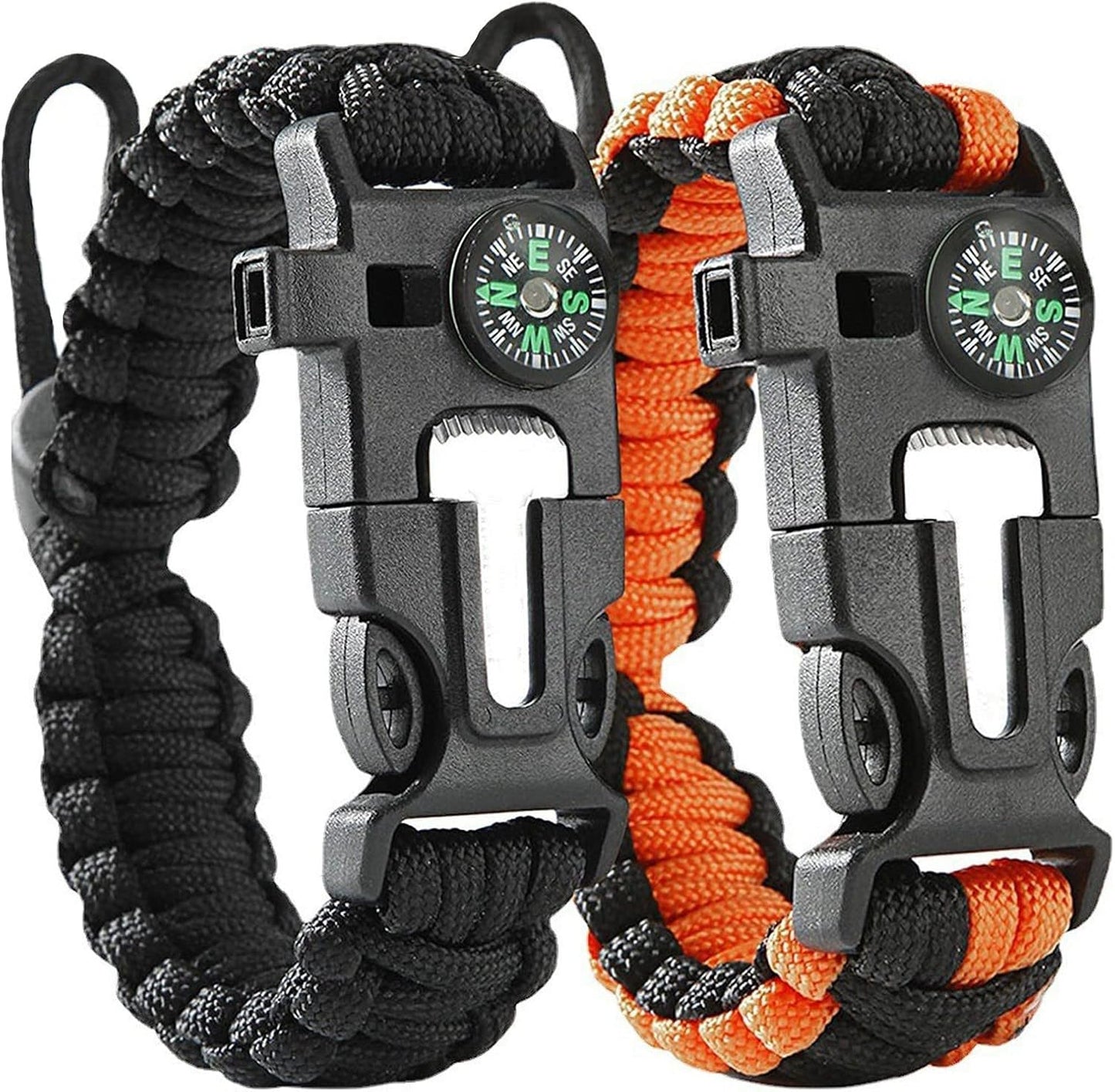 Survival Armband – Multifunctioneel – Paracord – Met Kompas, Fluitje en Schraper