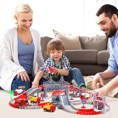 Bouwbare Treinset – Voor Kinderen – Met Voertuigen en Bruggen