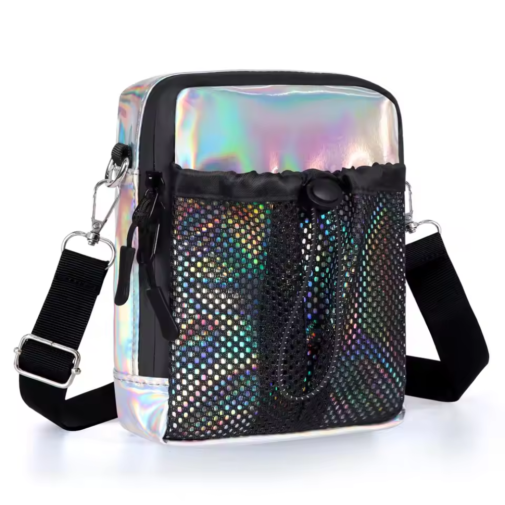 Transparant Crossbody Tasje – Waterafstotend Materiaal – Mesh Voorvak