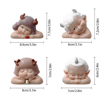Snoezige wanddecoratie voor lichtschakelaar – kindfiguur – voor woonkamer of kinderkamer