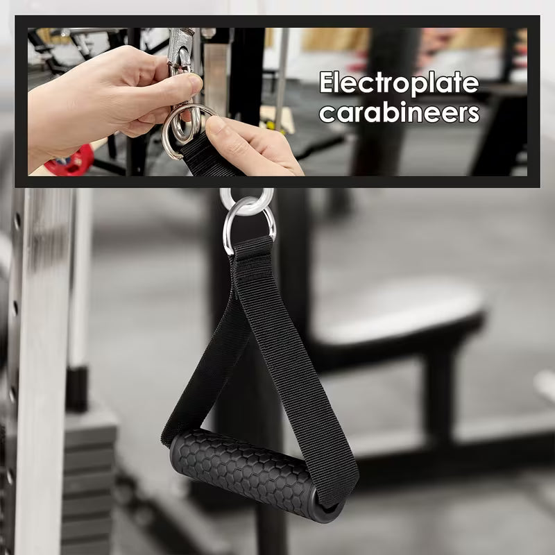 Fitness Handgrepen – Verstelbare Band – Voor Kabelmachine Training
