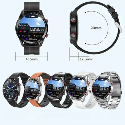 SwissMotion Smartwatch - Multifunctionele Horloge met Lange Batterijduur