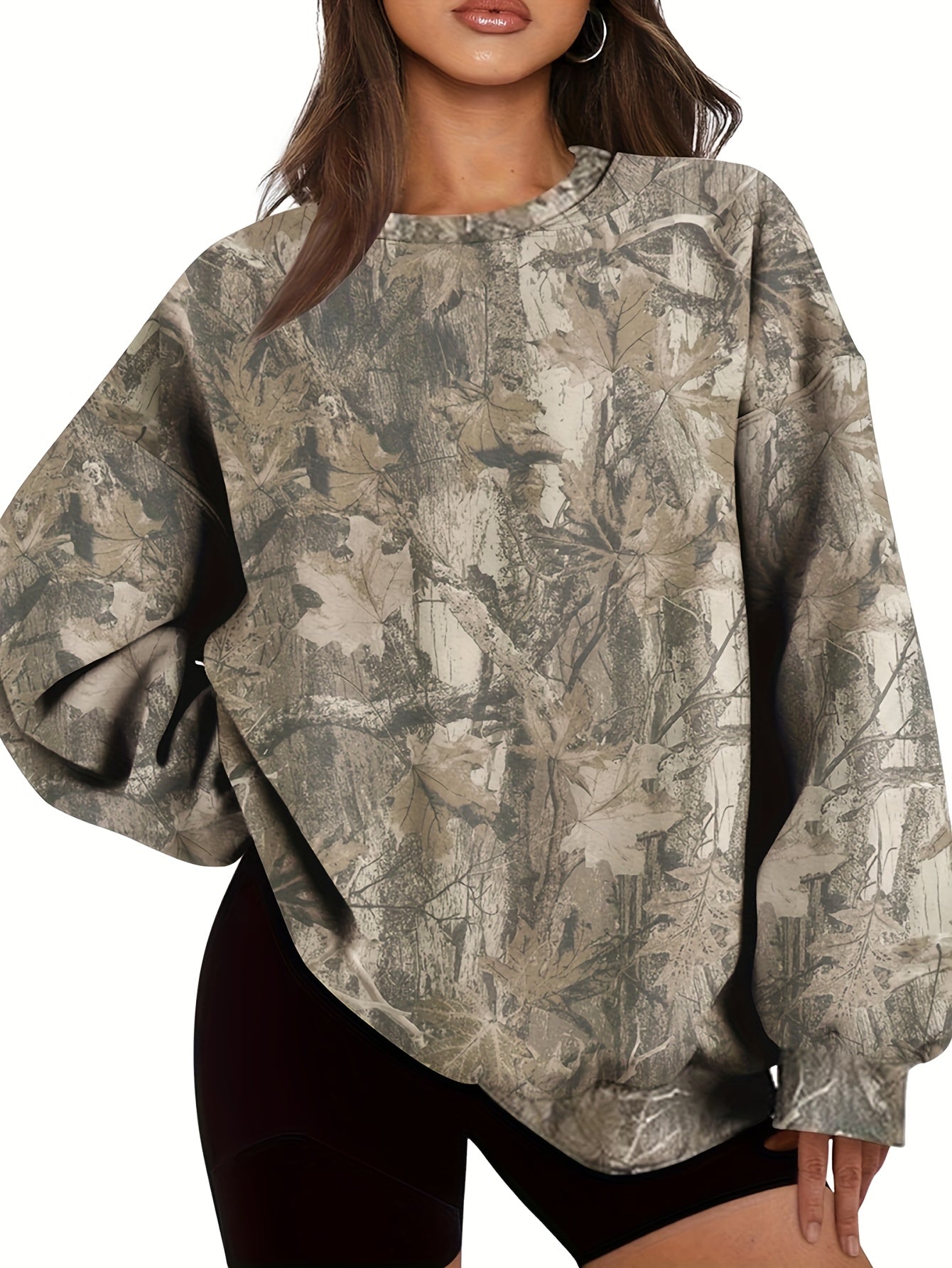 Dames Trui – Camouflage Design – Comfortabel en Stijlvol