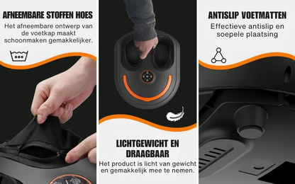 Massageapparaat voor voeten – Shiatsu – Verwarmingsfunctie – Voor ontspanning en herstel