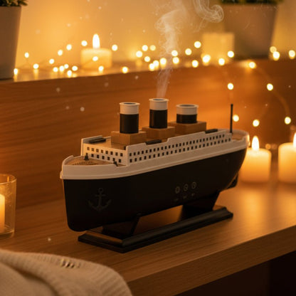 Titanic Essencediffuser – Scheepsontwerp – Ultrasonic – Sfeerverlichting