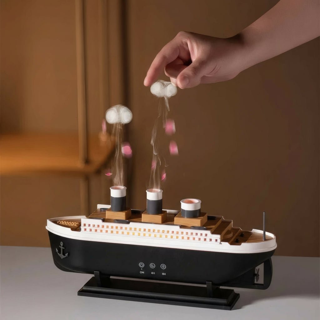 Titanic Essencediffuser – Scheepsontwerp – Ultrasonic – Sfeerverlichting