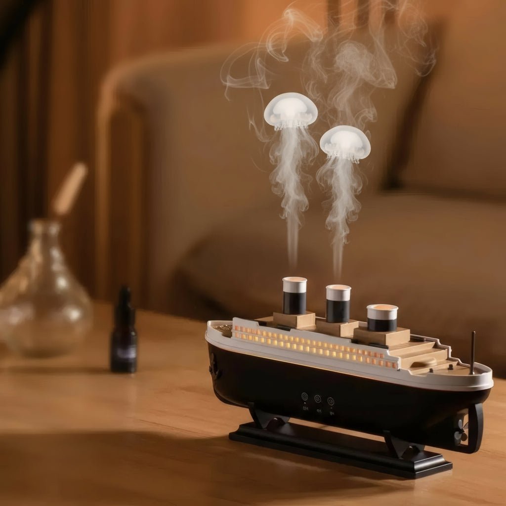 Titanic Essencediffuser – Scheepsontwerp – Ultrasonic – Sfeerverlichting