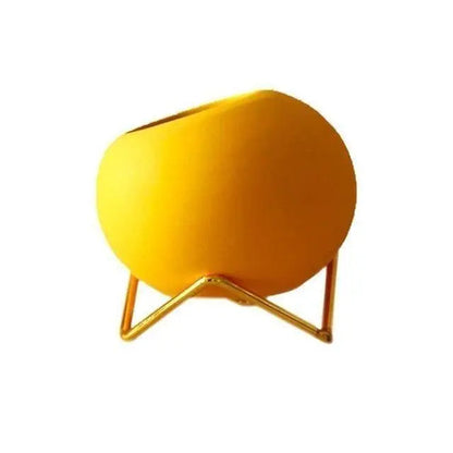 Decoratieve Vaas – Bolvorm – Gouden standaard – Voor planten