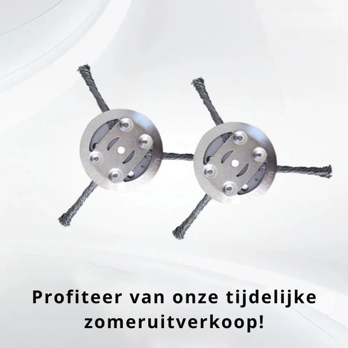 Grastrimmer Accessoire – Stalen Borstelkop – Voor Onkruidverwijdering