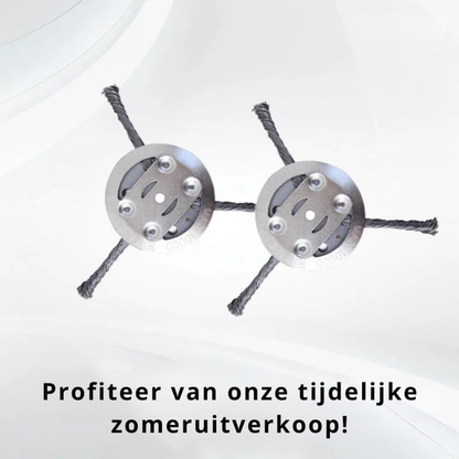 Grastrimmer Accessoire – Stalen Borstelkop – Voor Onkruidverwijdering