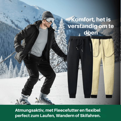 Joggingbroek – Zakken met ritssluiting – Warme voering – Elastische taille