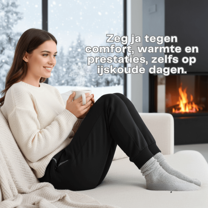 Joggingbroek – Zakken met ritssluiting – Warme voering – Elastische taille