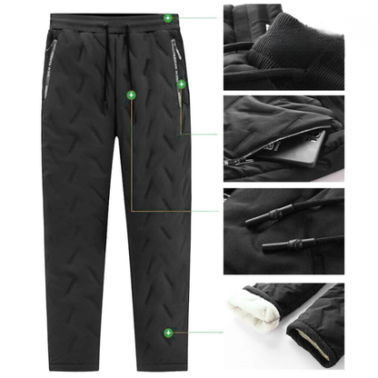 Joggingbroek – Zakken met ritssluiting – Warme voering – Elastische taille