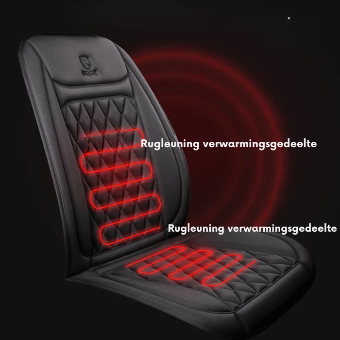 Zitkussen met verwarming – Zwart – Inclusief kabel – Comfortabel voor autozitplaatsen