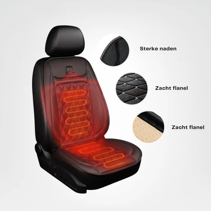 Zitkussen met verwarming – Zwart – Inclusief kabel – Comfortabel voor autozitplaatsen