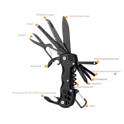Multitool – Verstelbare schroevendraaier – Flessenopener – Voor buitenactiviteiten