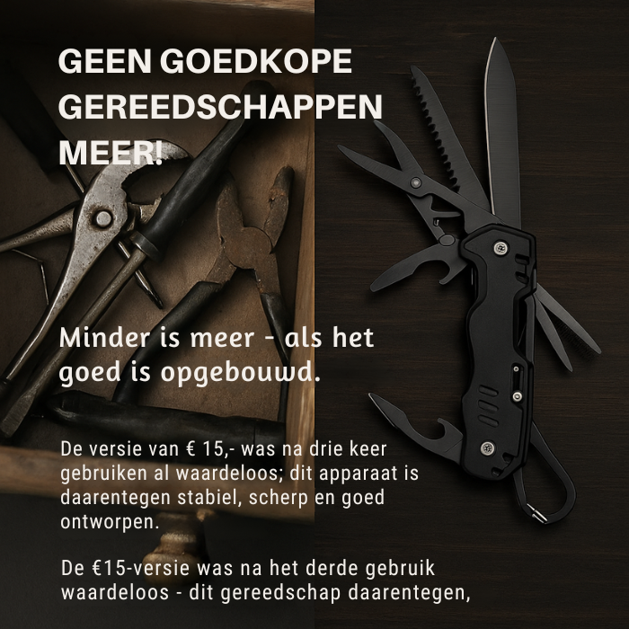 Multitool – Verstelbare schroevendraaier – Flessenopener – Voor buitenactiviteiten