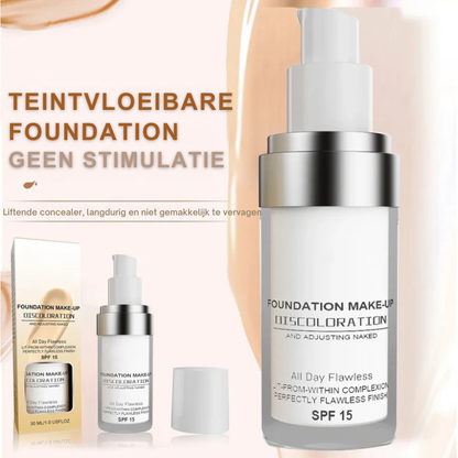 Foundation Make-up – Langdurige Dekking – SPF 15 – Voor een Egale Teint
