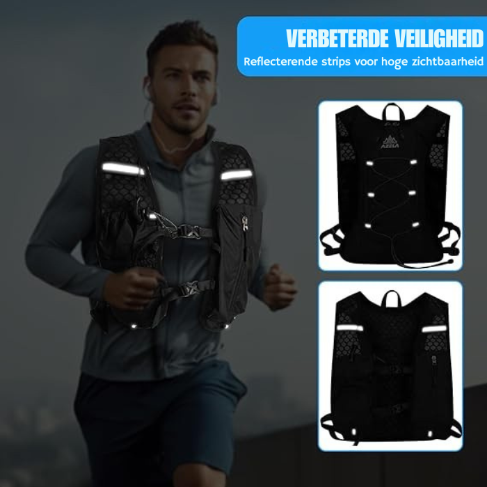 Hardlooprugzak – Lichtgewicht – Verstelbare Schouderbanden – Voor Hardlopen en Trekking