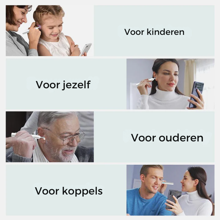 Oorreiniger – Draadloos – Camerafunctie – Voor oorreiniging