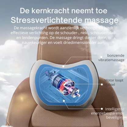 Auto Zittingsteun – Verwarmd – Massagefunctie – Geschikt voor Meeste Auto’s