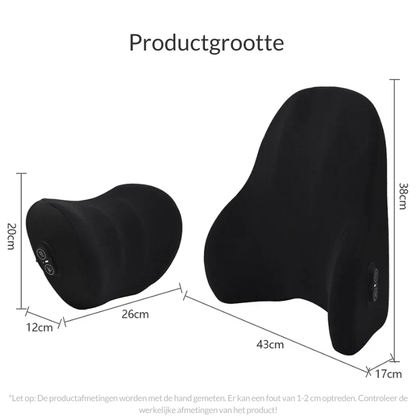 Auto Zittingsteun – Verwarmd – Massagefunctie – Geschikt voor Meeste Auto’s