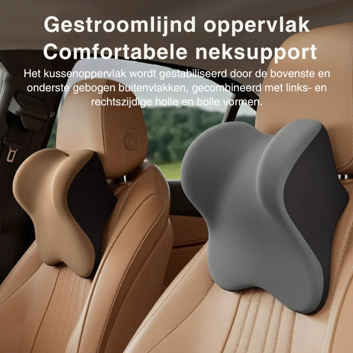 Auto Zittingsteun – Geheugenfoam – Ergonomische rugsteun – Geschikt voor Meeste Auto’s